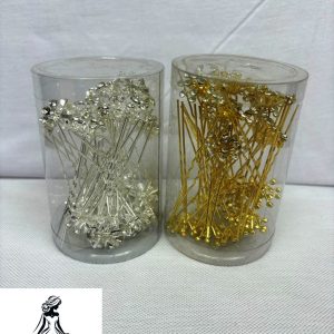 Gold and Silver Hairpins